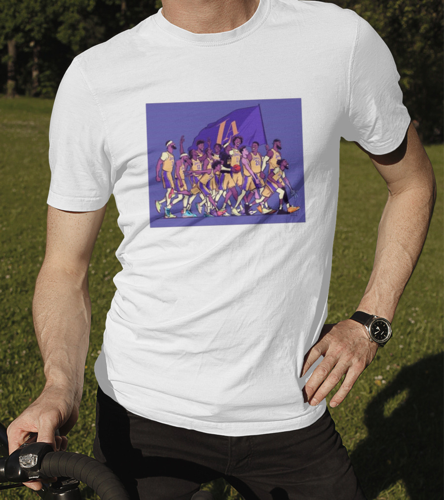 Los Angeles Lakers Walking Into The Playoffs Like NBA Team Players Together T-Shirt
