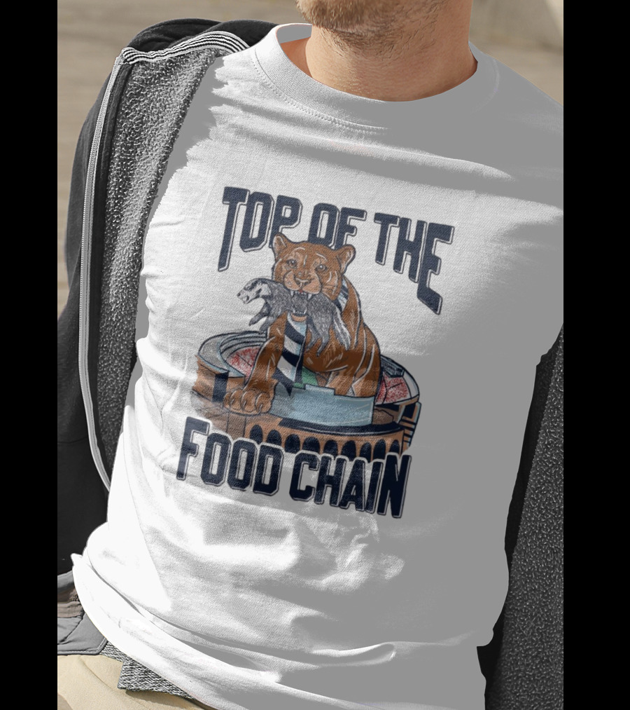 Top Of The Food Chain Penn State Nittany Lions Wisconsin Badgers Stadium Battle T-Shirt
