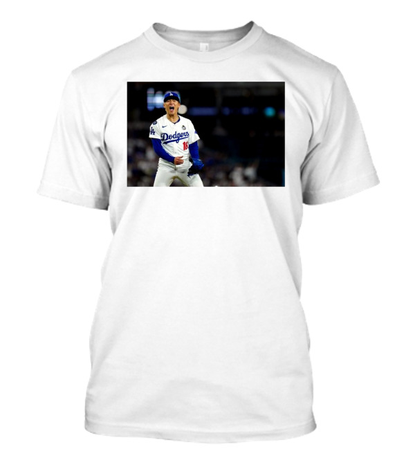 Los Angeles Dodgers Yoshinobu Yamamoto Dialed In World Series Excitement T-Shirt
