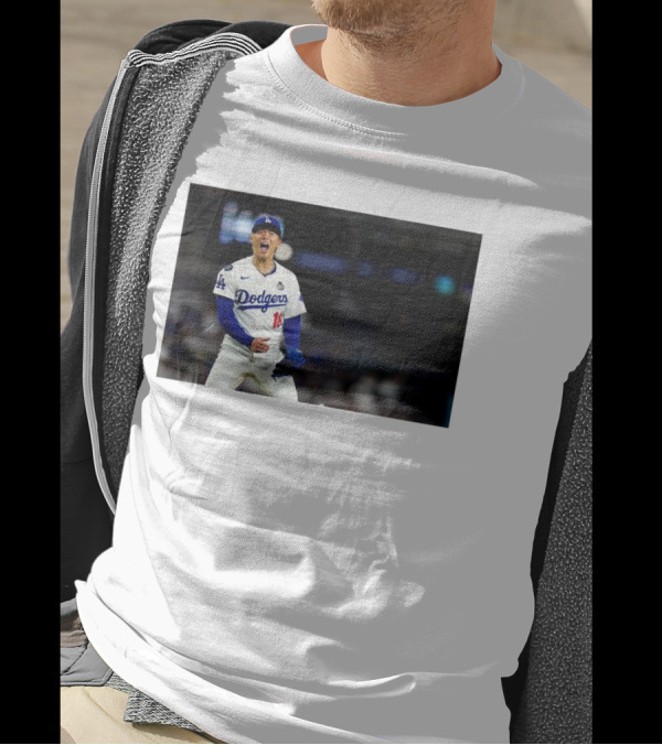 Los Angeles Dodgers Yoshinobu Yamamoto Dialed In World Series Excitement T-Shirt