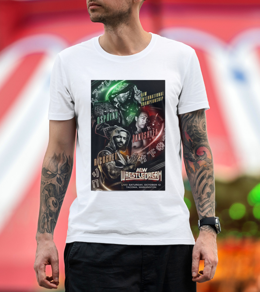 Matchup Monday AEW WrestleDream Live Ospreay Takeshita Ricochet International Championship T-Shirt