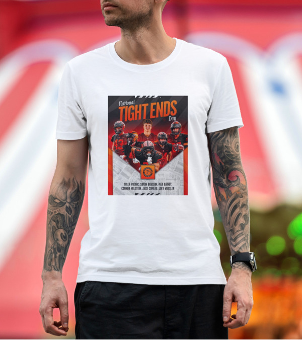 Premium T-Shirt: Princeton Tigers National Tight Ends Day Tyler Picinic Simon Brackin Max Gainey Connor Hulstein Jack Comeau Joey Wassler NFL Football T-Shirt Princeton Tigers National Tight Ends Day Tyler Picinic Simon Brackin Max Gainey Connor Hulstein Jack Comeau Joey Wassler NFL Football T-Shirt