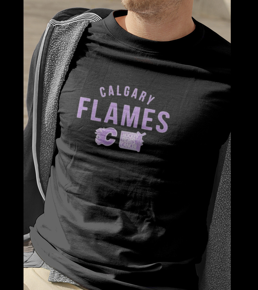 Calgary Flames Hockey Fights Cancer Resilient Richmond T-Shirt