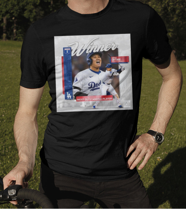 Winner Shohei Ohtani 2024 National League Most Outstanding Player Dodgers CAA Sports T-Shirt
