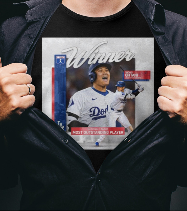 Winner Shohei Ohtani 2024 National League Most Outstanding Player Dodgers CAA Sports T-Shirt