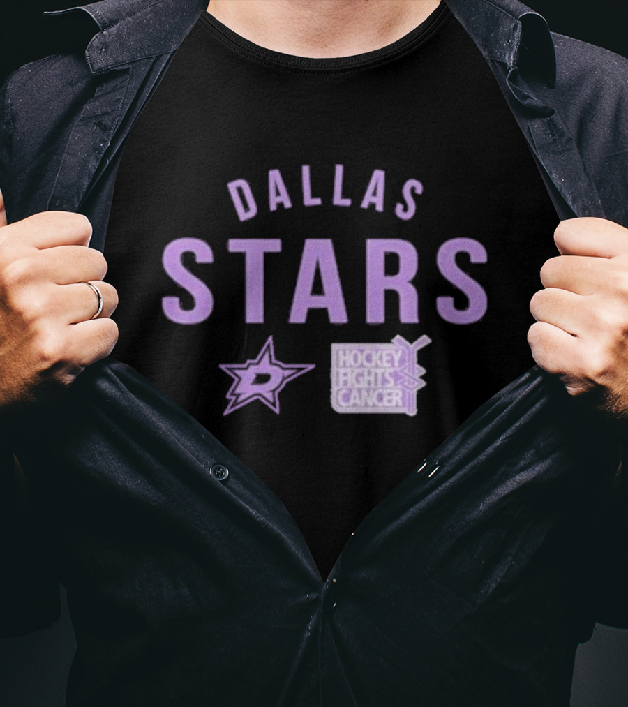 Dallas Stars Hockey Fights Cancer T-Shirt