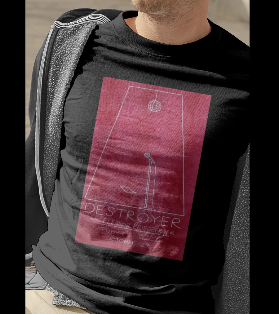 Destroyer With Eleanor Friedberger At Tubby’s October 27 Kingston NY T-Shirt