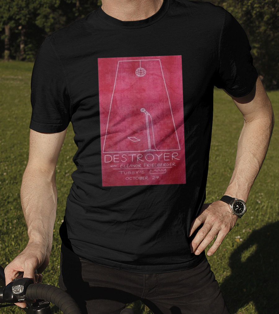 Destroyer With Eleanor Friedberger At Tubby’s October 27 Kingston NY T-Shirt