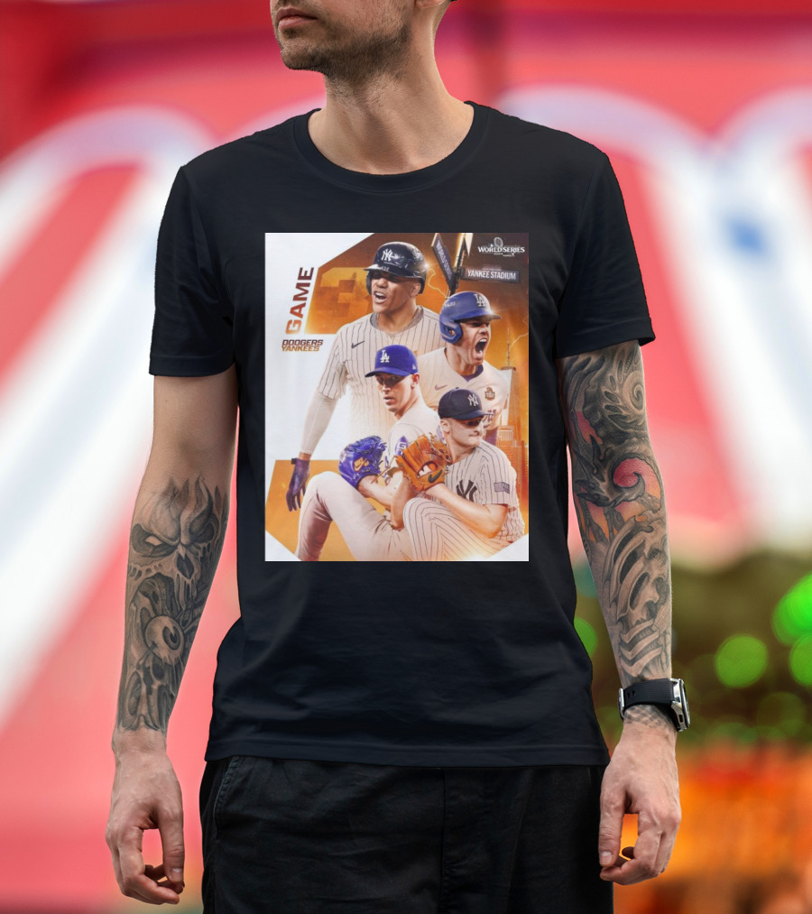 Game 3 Dodgers Vs Yankees World Series Yankee Stadium Bronx Return T-Shirt