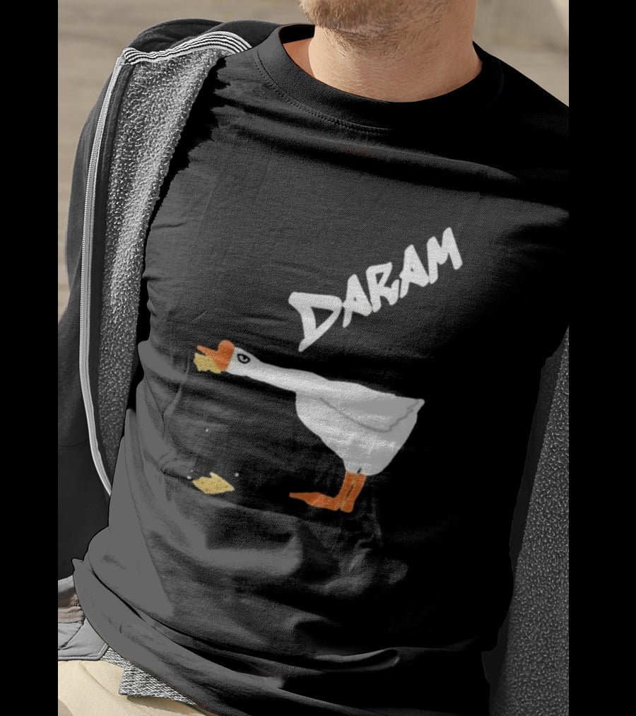 Goose Snack Humor Daram Goose Eating Cookie T-Shirt