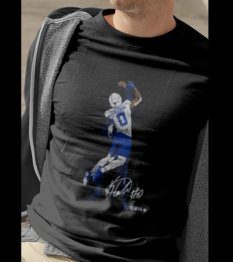 Keon Coleman One-Handed Catch NFLPA Signature #0 T-Shirt