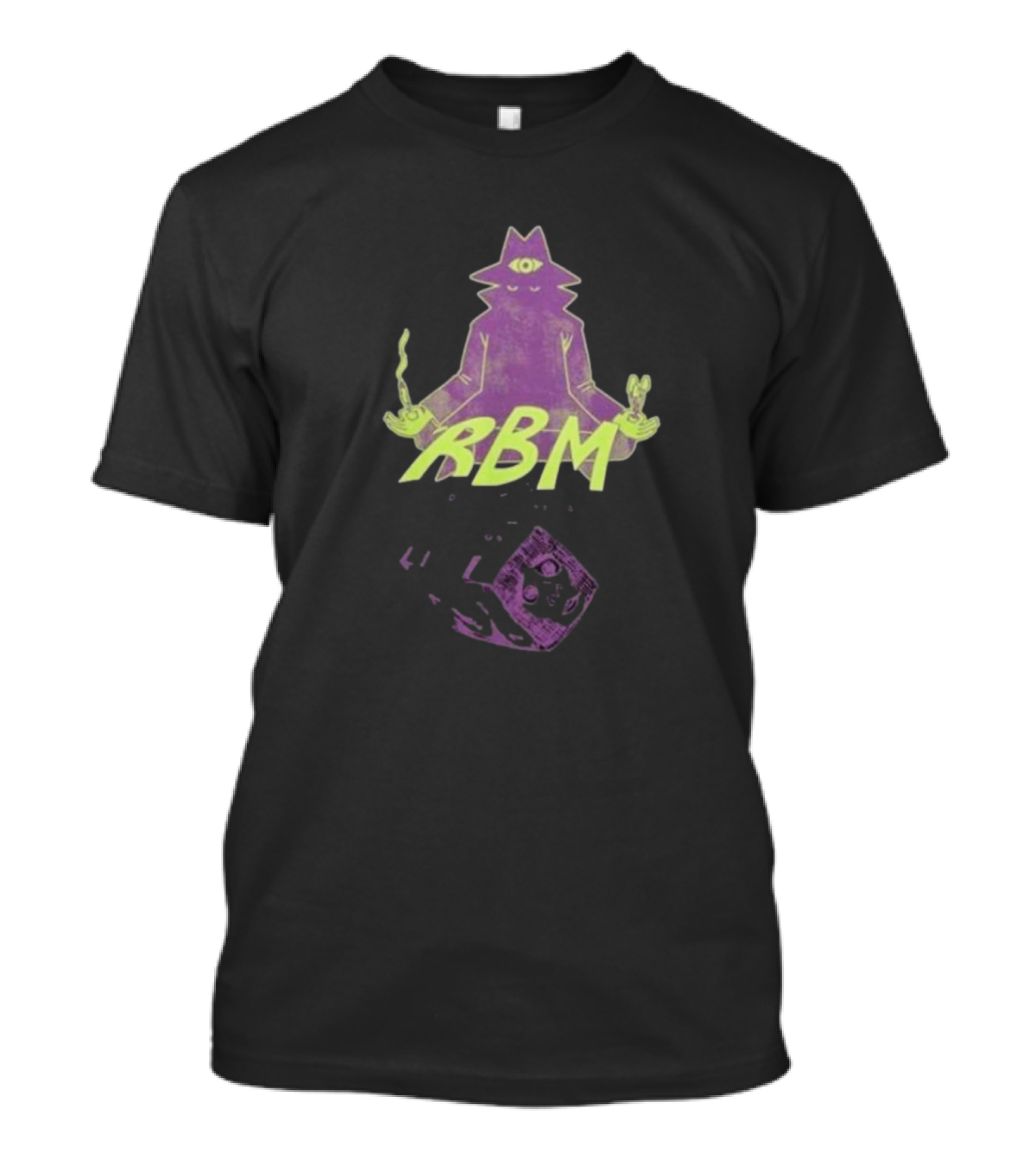 RBM Real Bad Man Merch With Mystical Meditation Icon And Cube T-Shirt