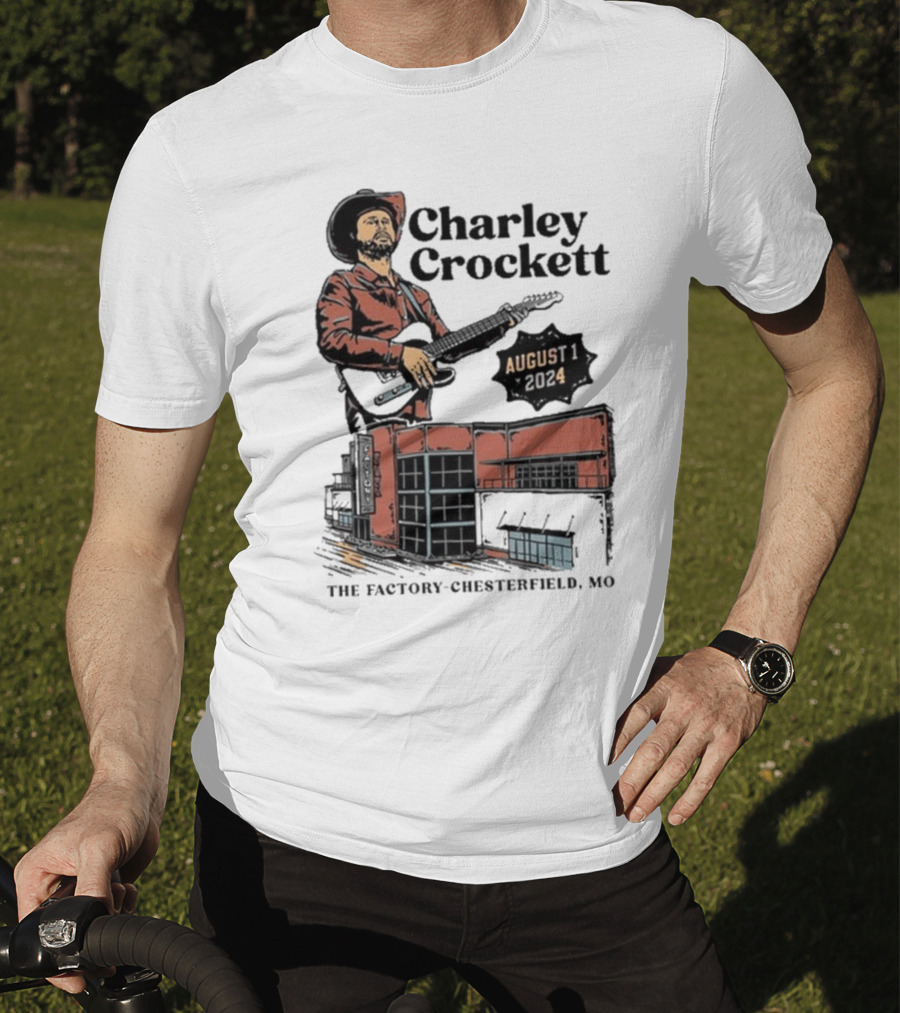 Charley Crockett Live At The Factory Chesterfield Missouri August 1 T-Shirt