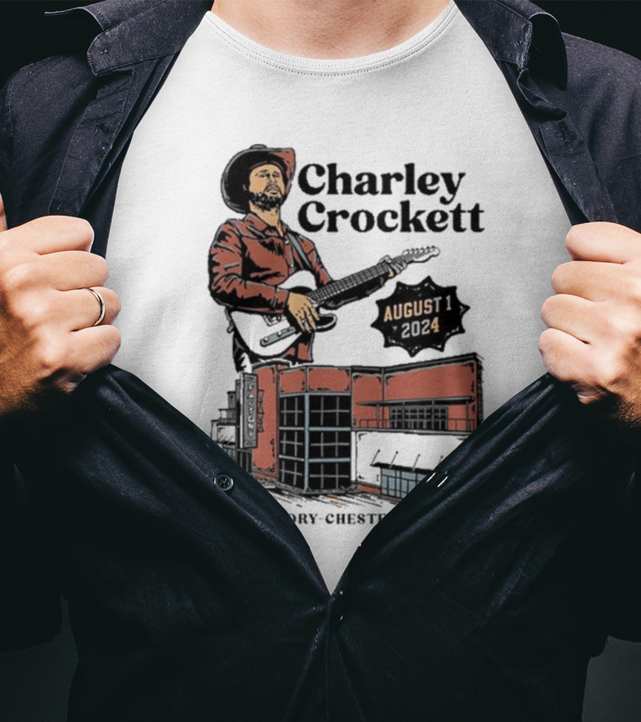 Charley Crockett Live At The Factory Chesterfield Missouri August 1 T-Shirt