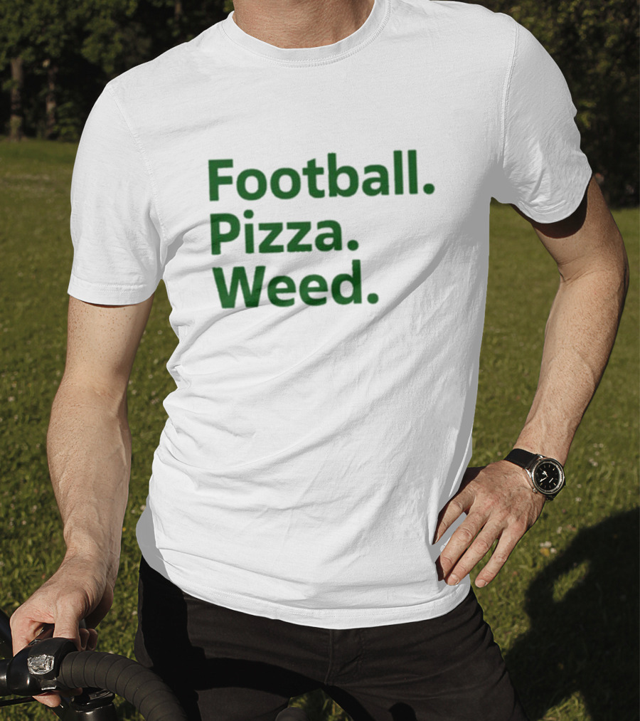 Dave Portnoy Football Pizza Weed Essentials T-Shirt