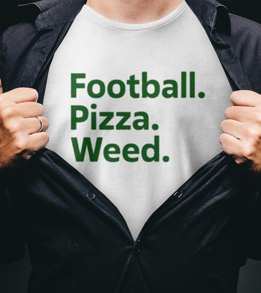 Dave Portnoy Football Pizza Weed Essentials T-Shirt