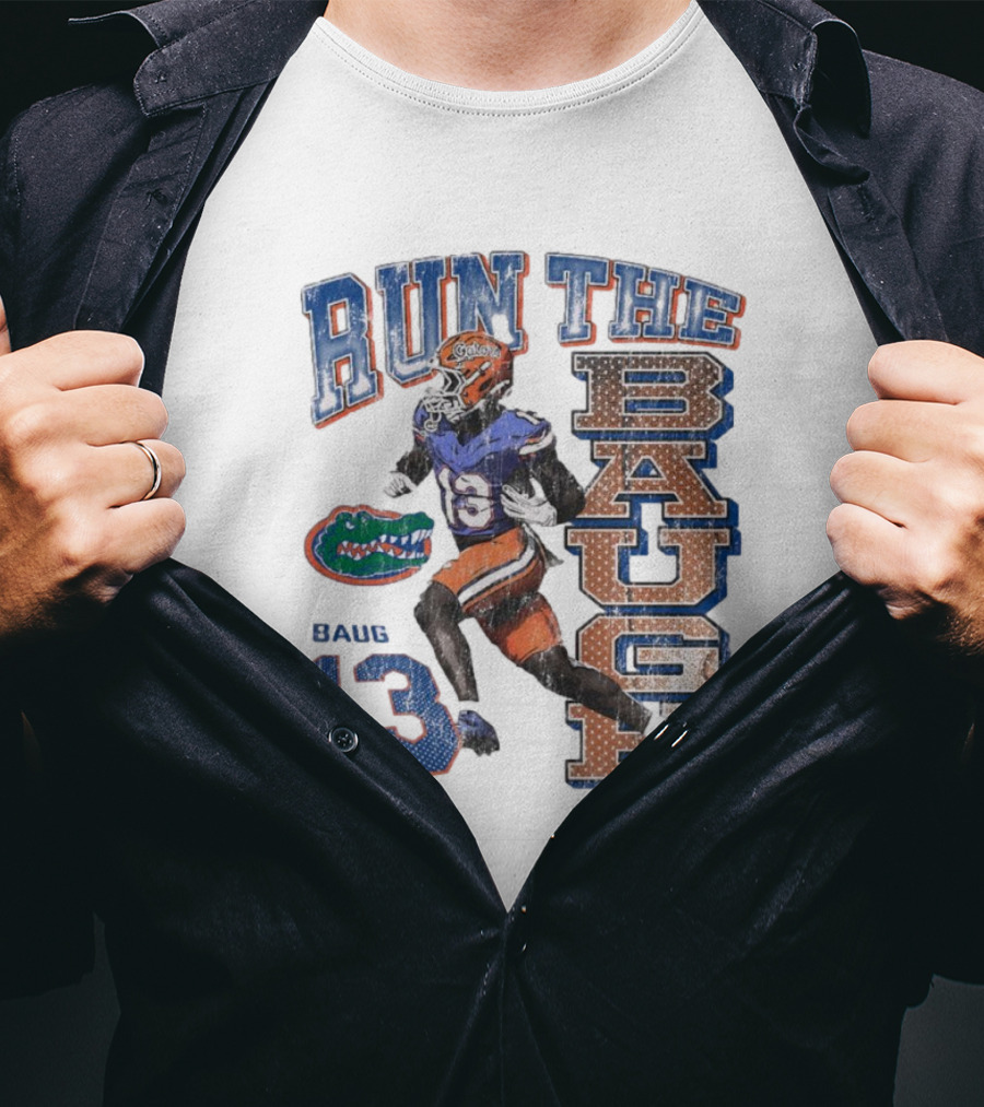 Run The Baugh Florida Gators Baug 13 Vintage T-Shirt