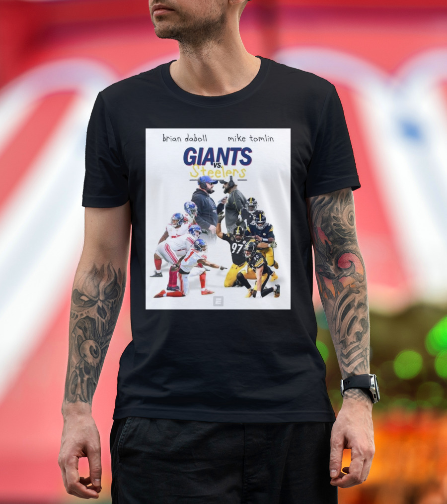 brian daboll mike tomlin giants vs steelers monday night football matchup T-Shirt