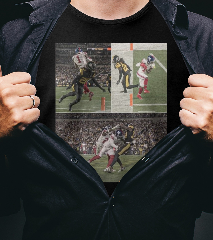 Malik Nabers George Pickens Both Close Scoring Touchdowns Football Moments T-Shirt