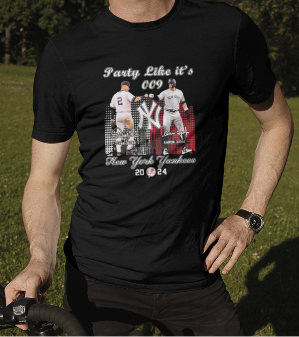 Party Like It’s 009 New York Yankees Derek Jeter Aaron Judge T-Shirt