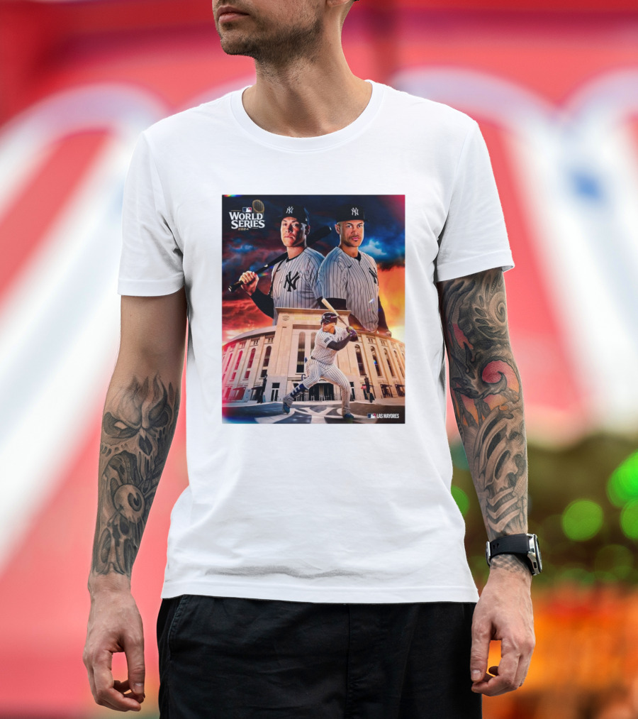 World Series 2024 Aaron Judge Giancarlo Stanton Yankees Bronx Las Mayores T-Shirt