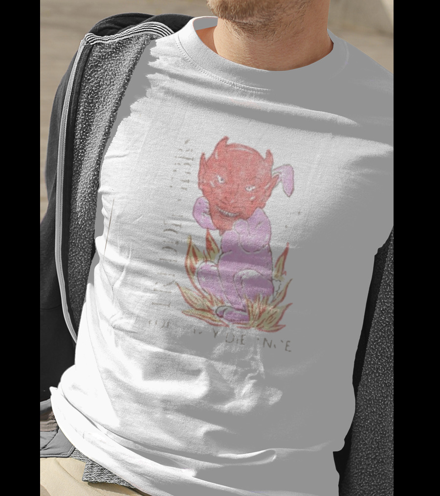 Freddie Gibbs You Only Die 1Nce Devil Roast Paint Red Devil In Flames T-Shirt