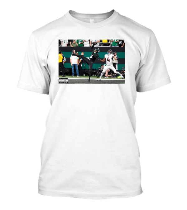 Jets Vs Texans Football Garrett Wilson Touchdown Catch Fourth Quarter T-Shirt
