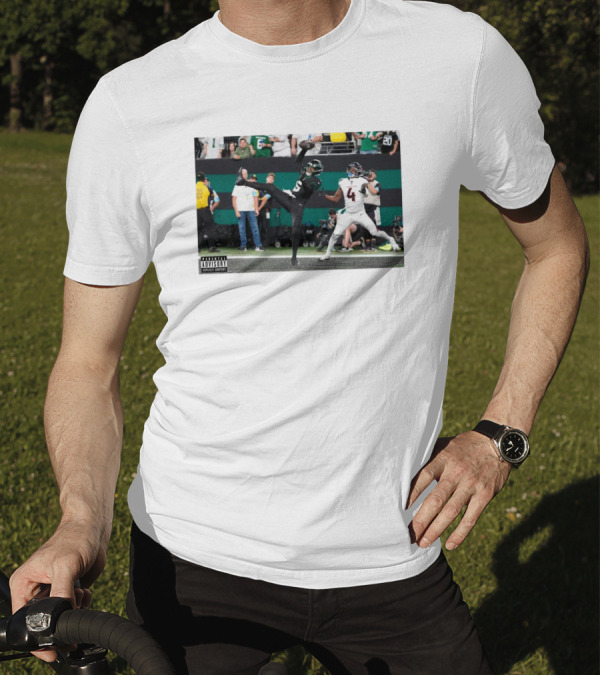 Jets Vs Texans Football Garrett Wilson Touchdown Catch Fourth Quarter T-Shirt