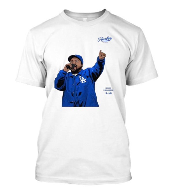 Ice Cube Los Angeles Dodgers Rapper Bow Down It Was A Good Day Mlb World Series T-Shirt