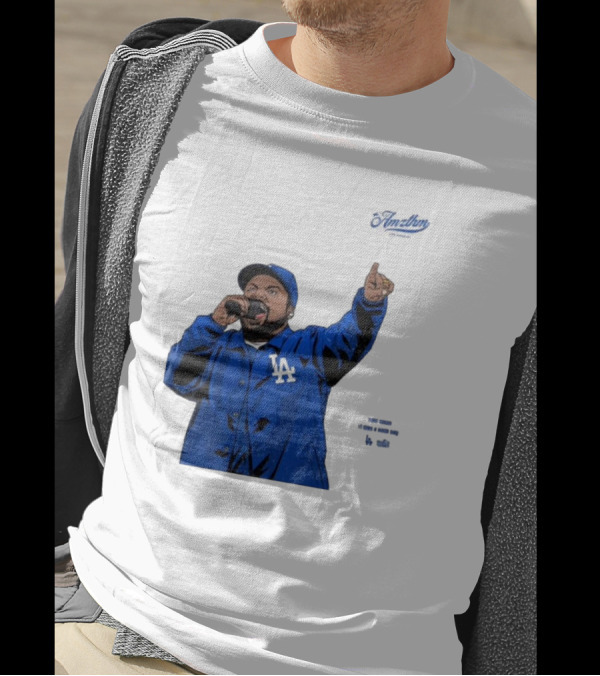 Ice Cube Los Angeles Dodgers Rapper Bow Down It Was A Good Day Mlb World Series T-Shirt
