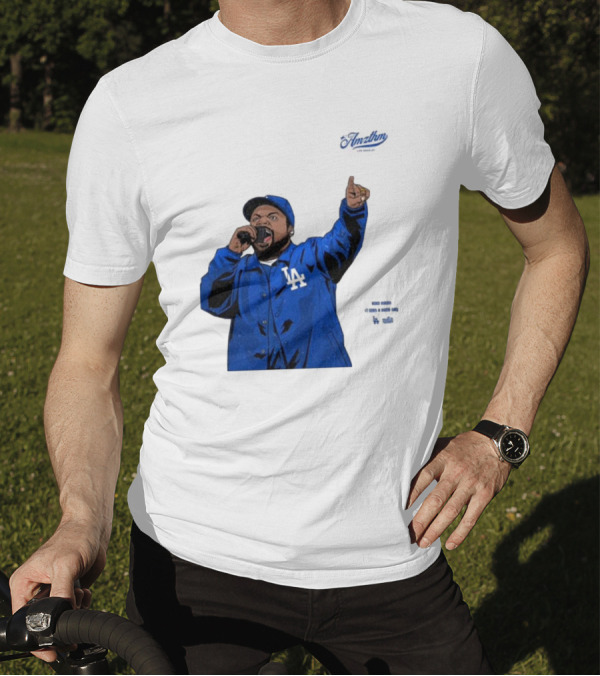 Ice Cube Los Angeles Dodgers Rapper Bow Down It Was A Good Day Mlb World Series T-Shirt