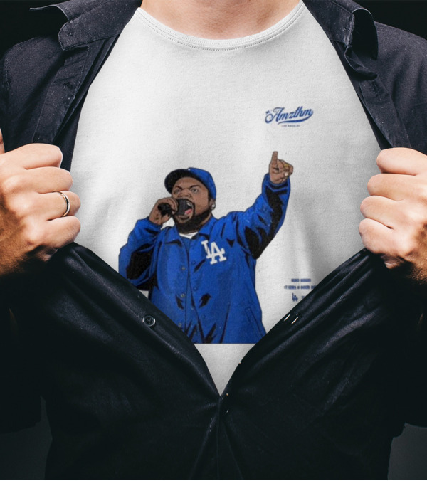 Ice Cube Los Angeles Dodgers Rapper Bow Down It Was A Good Day Mlb World Series T-Shirt