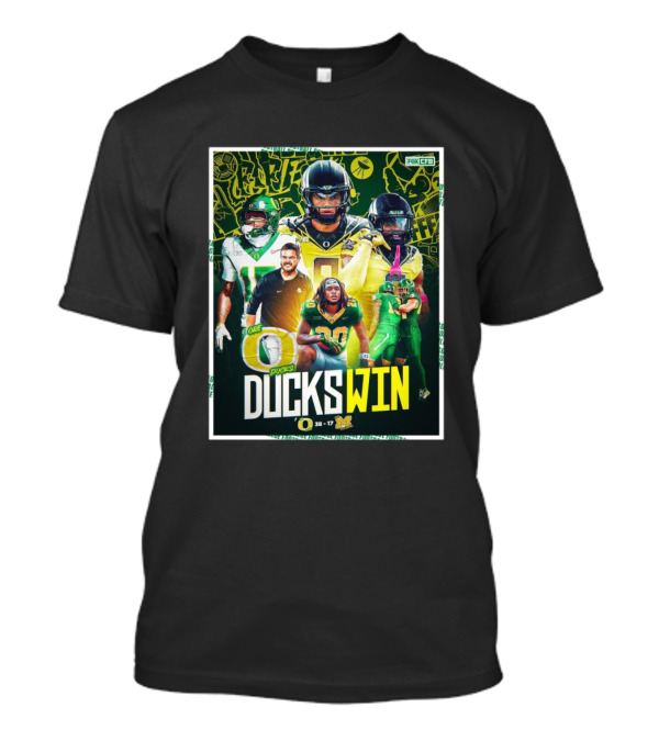 Ducks Win Oregon Ducks Vs. Michigan Wolverines 38-17 Ducks Win T-Shirt