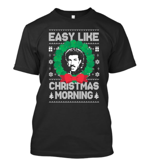 Easy Like Christmas Morning Lionel Richie Wreath T-Shirt