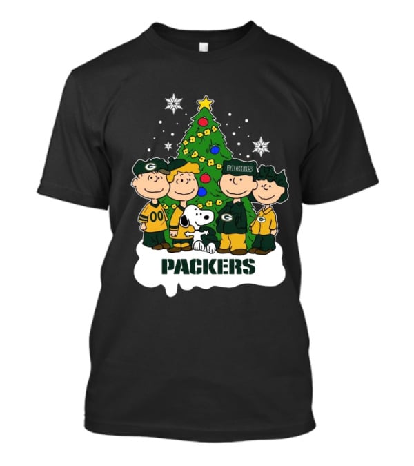 Snoopy The Peanuts Packers NFL Christmas T-Shirt