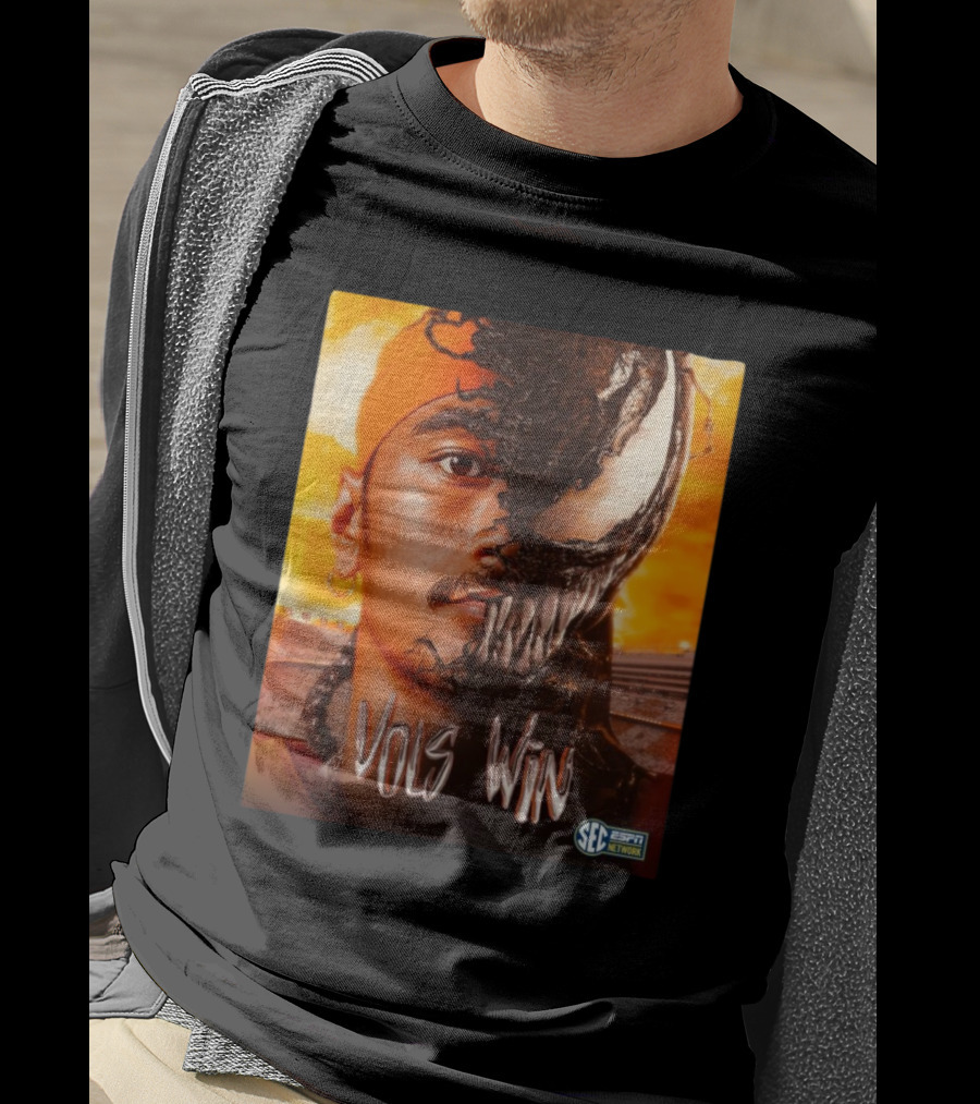 Tennessee Vols Win SEC Network Dark Mode Inspired By Venom T-Shirt