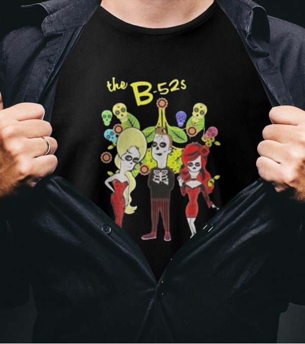 The B-52s Day Of The Dead Inspired Chicago Tour T-Shirt