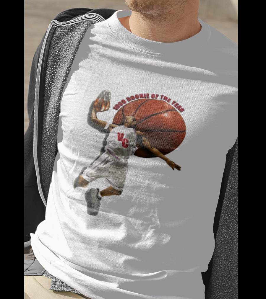 1999 Rookie Of The Year VC Toronto Raptors NBA Signature Vince Carter T-Shirt