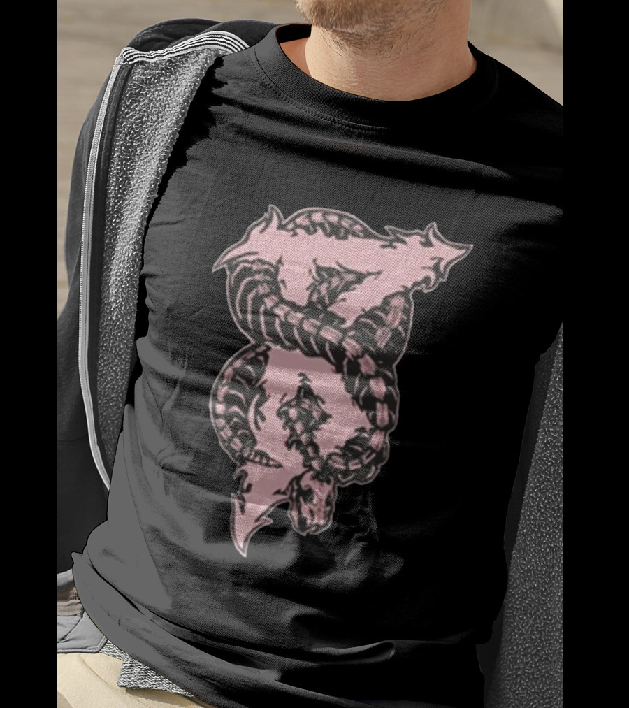 Beartooth Band Merch Metal Snake Pink T-Shirt