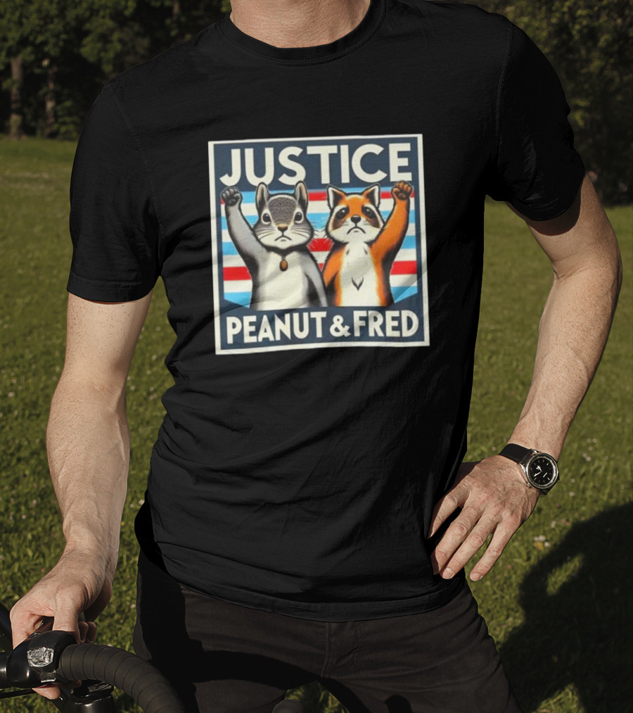 Justice Peanut Fred Squirrel Cat Campaign T-Shirt