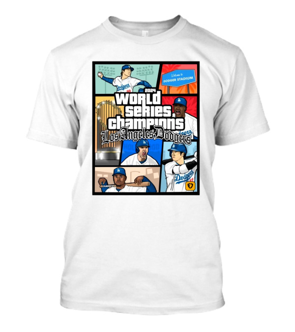 Los Angeles Dodgers 2024 World Series Champions Welcome To Dodger Stadium T-Shirt