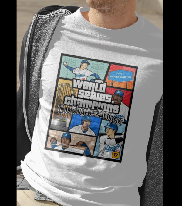 Los Angeles Dodgers 2024 World Series Champions Welcome To Dodger Stadium T-Shirt