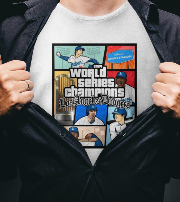 Los Angeles Dodgers 2024 World Series Champions Welcome To Dodger Stadium T-Shirt