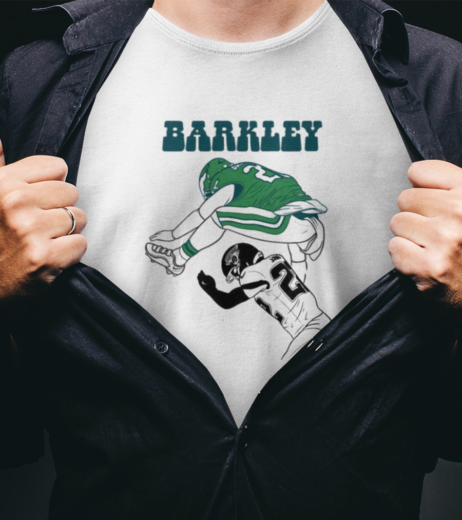 Barkley Leaps Over Jaguars Cornerback T-Shirt