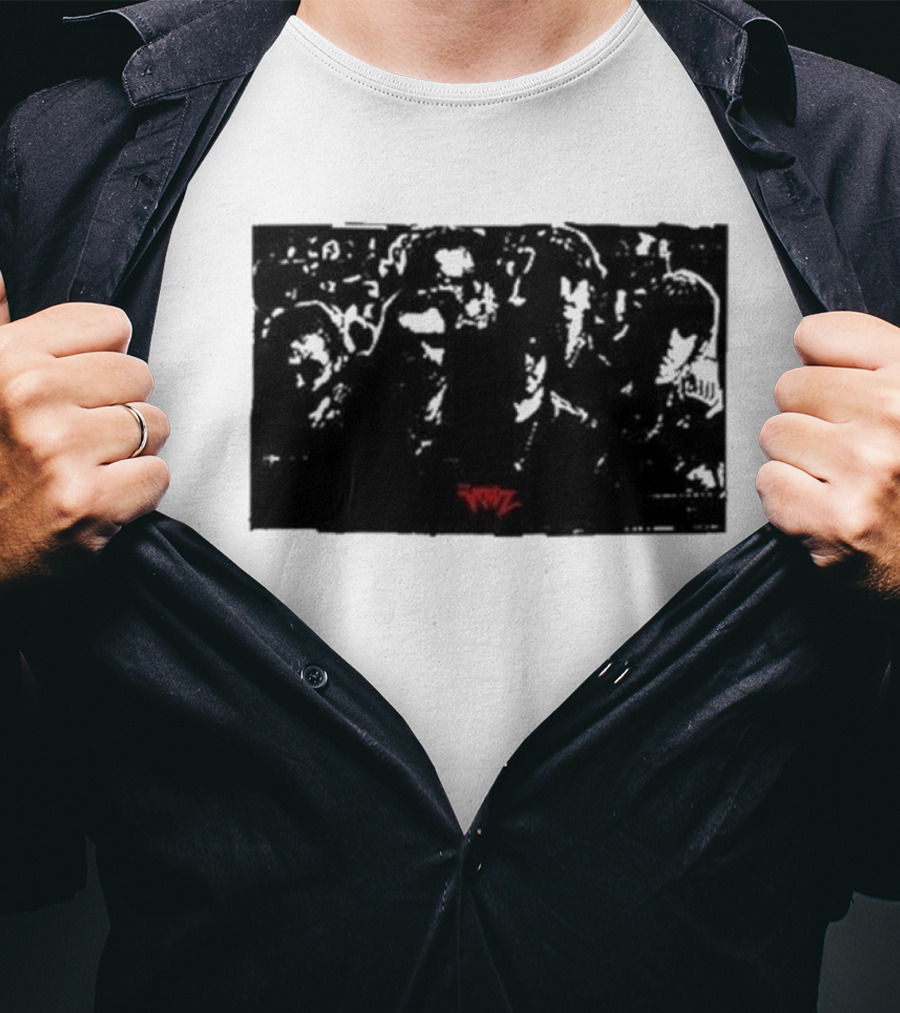 The Voidz Group Photo Black And Red Album Cover Aesthetic T-Shirt