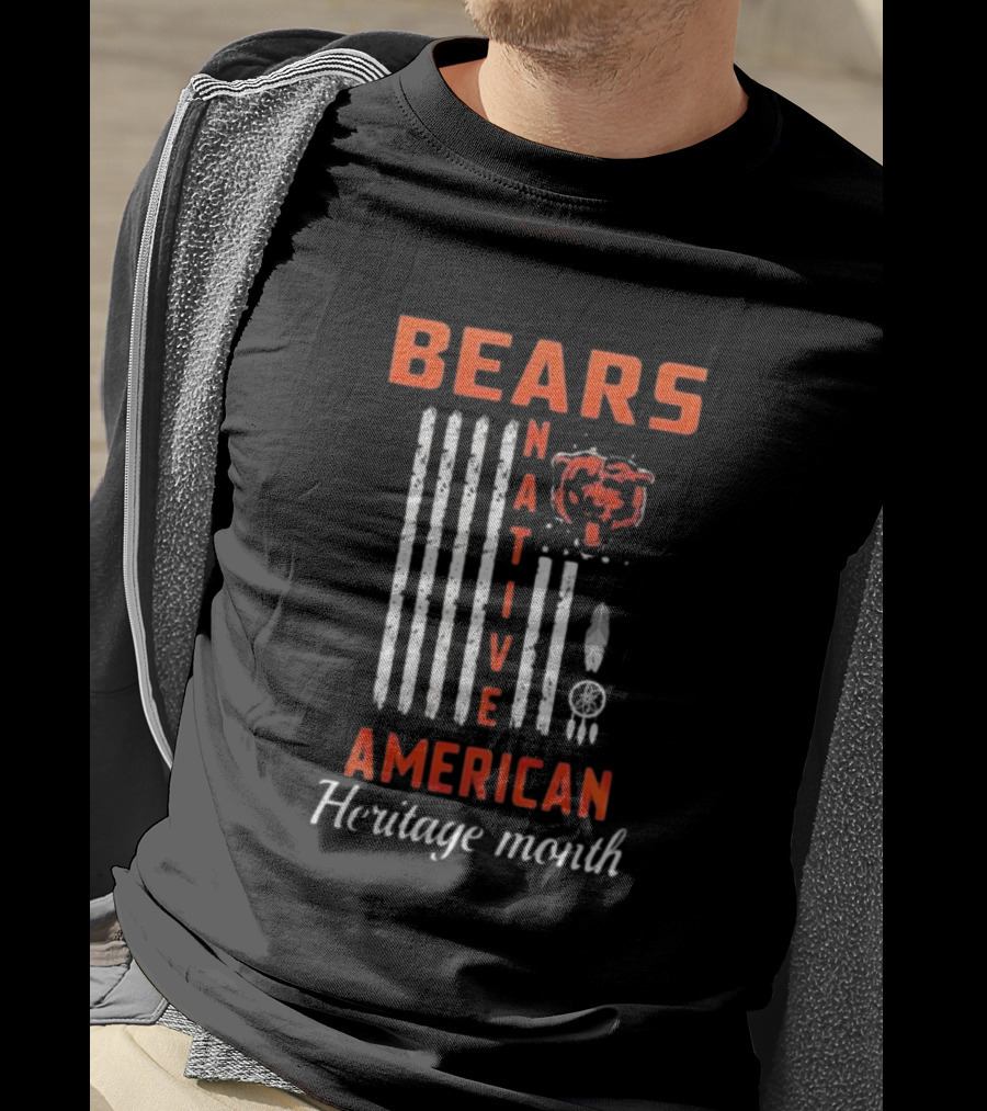 Chicago Bears Native American Heritage Month Bears American Heritage Month T-Shirt