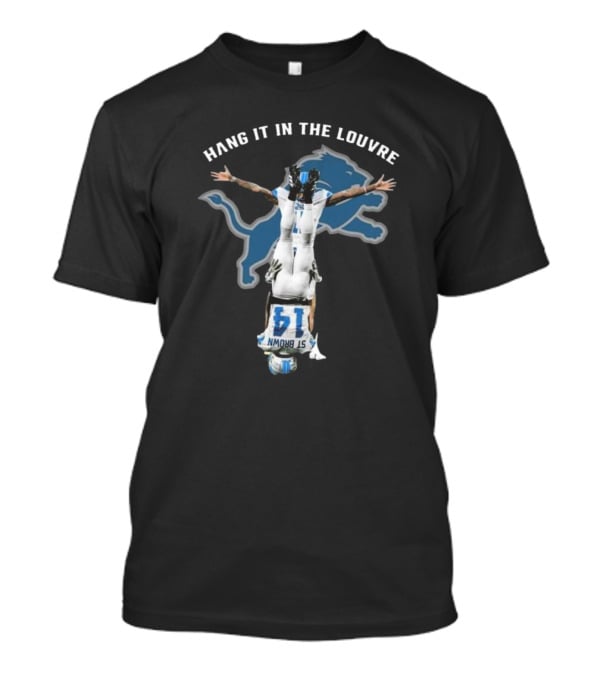 Hang It In The Louvre Detroit Lions St. Brown T-Shirt