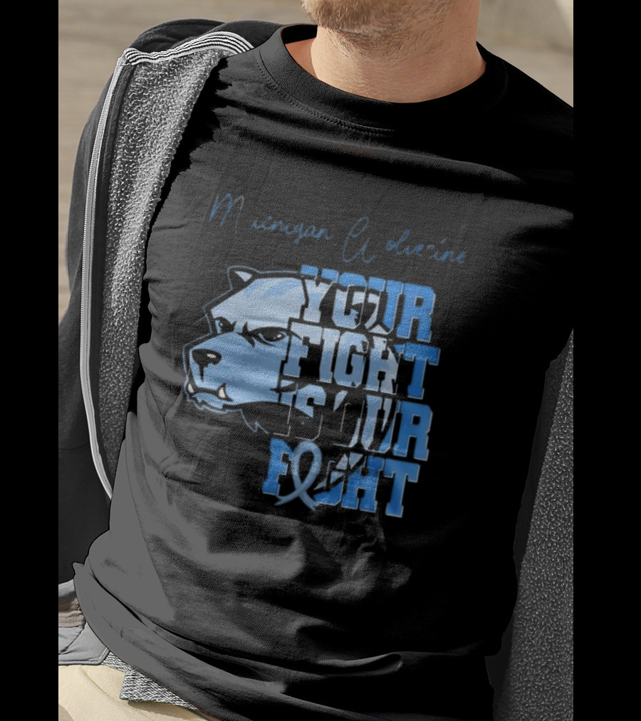 Michigan Wolverines Your Fight Is Our Fight Tackle Diabetes Awareness T-Shirt
