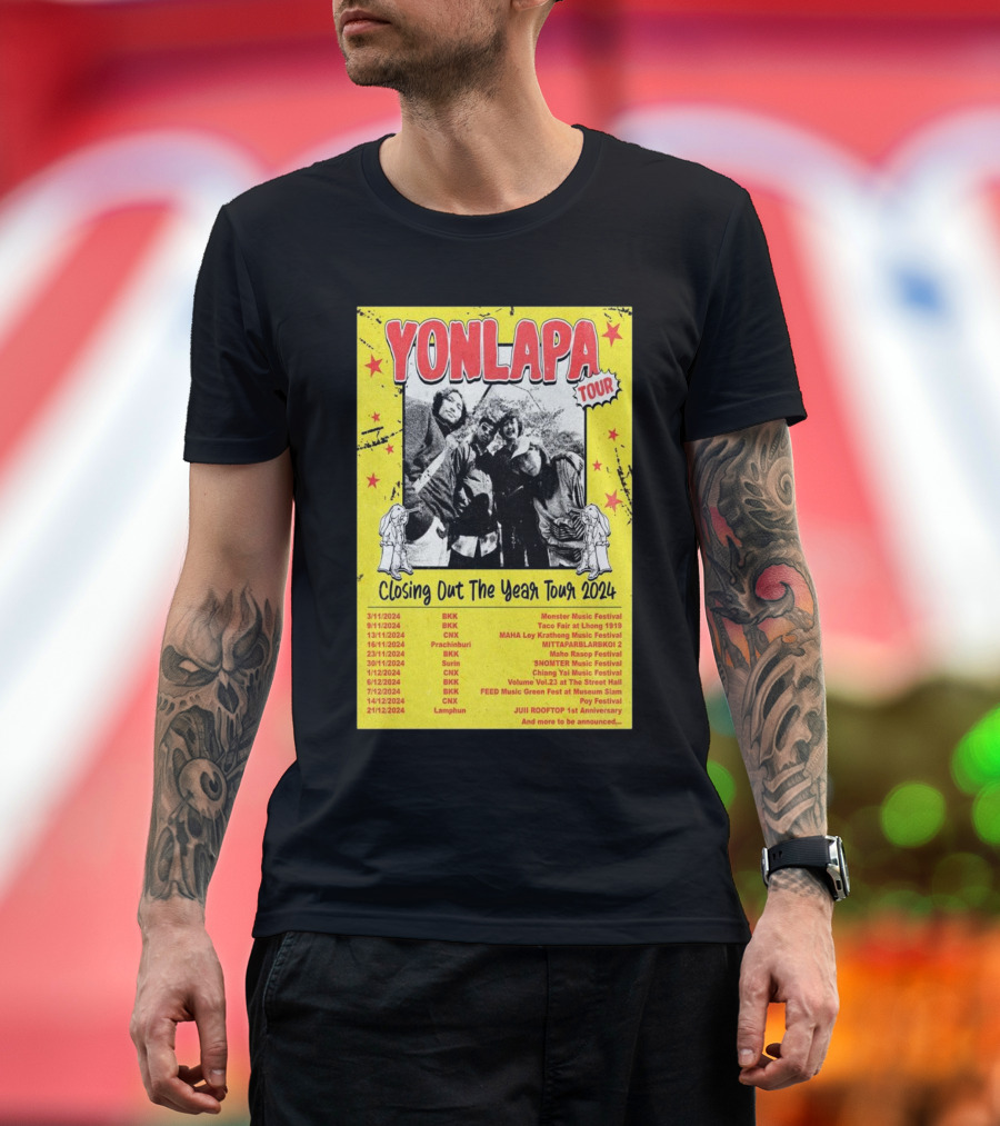 Yonlapa Tour Closing Out The Year Monster Music Festival 2024 Schedule T-Shirt