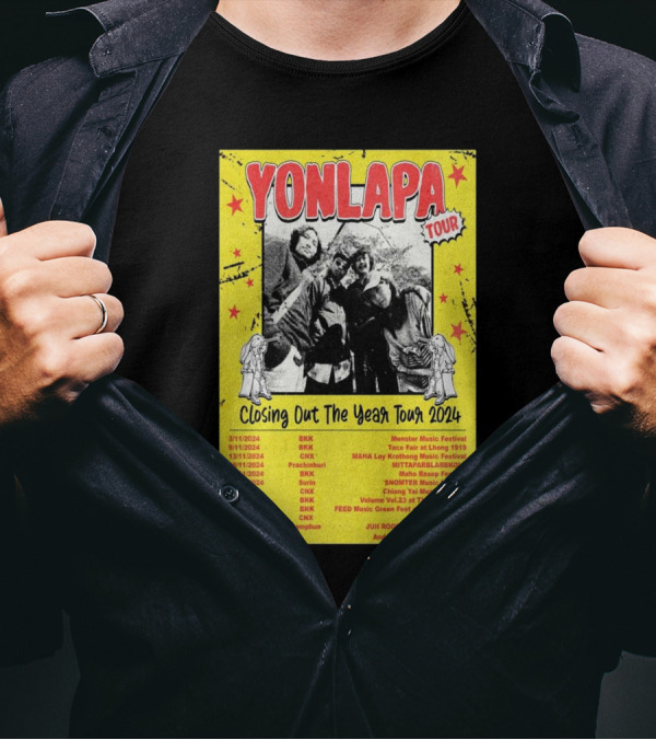 Yonlapa Tour Closing Out The Year Monster Music Festival 2024 Schedule T-Shirt